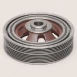 Polia Antivibratória do Virabrequim - Com Damper